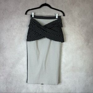 Atoir Across The Skies Skirt Black White Dot Bow